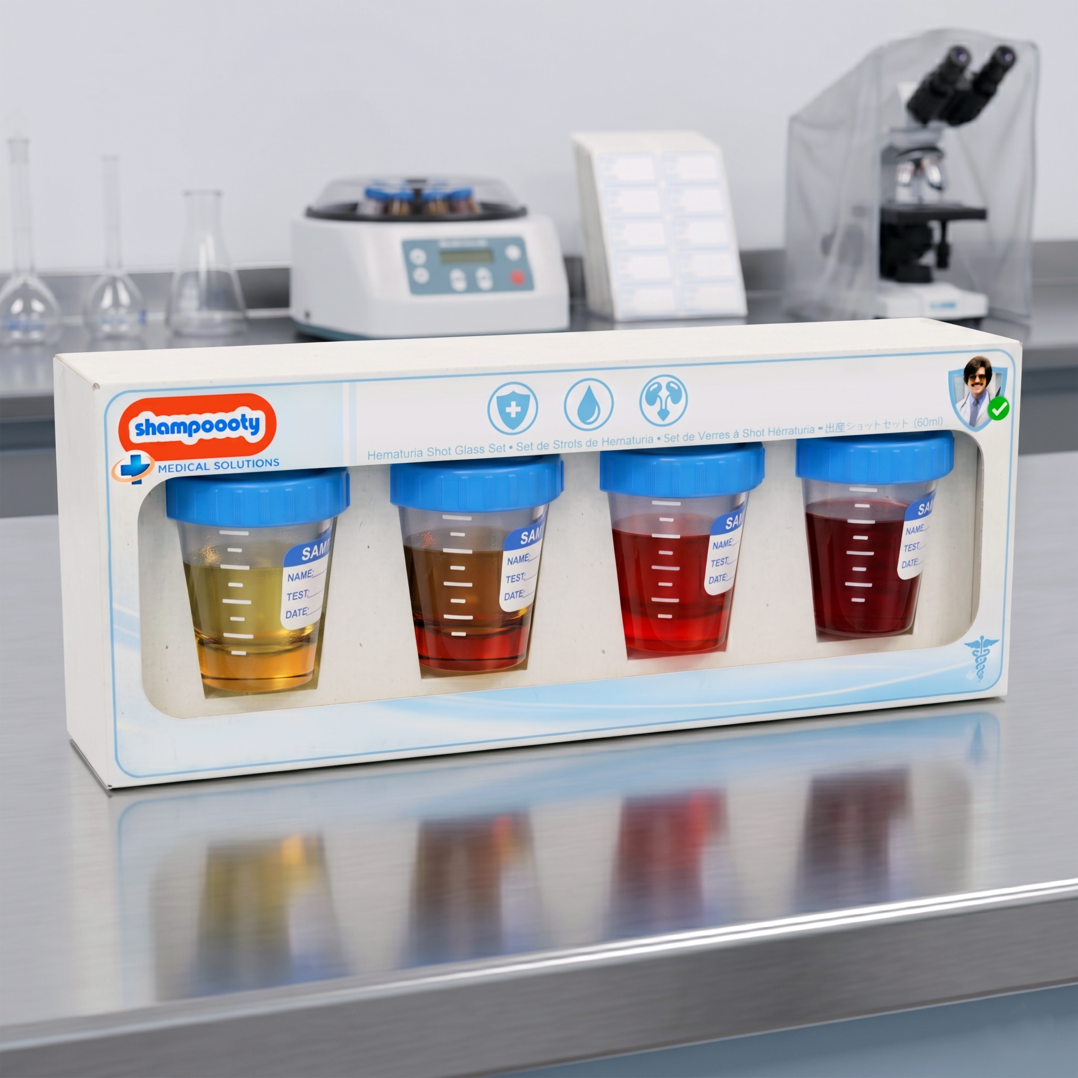 Hematuria Shot Glass